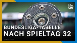 Bundesliga-Tabelle nach 32. Spieltag der Saison 2023/2024